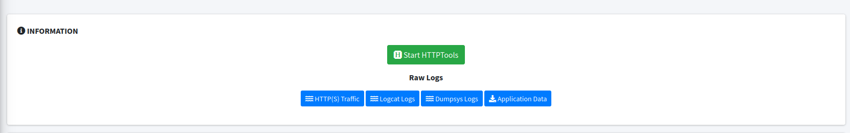 start http tools